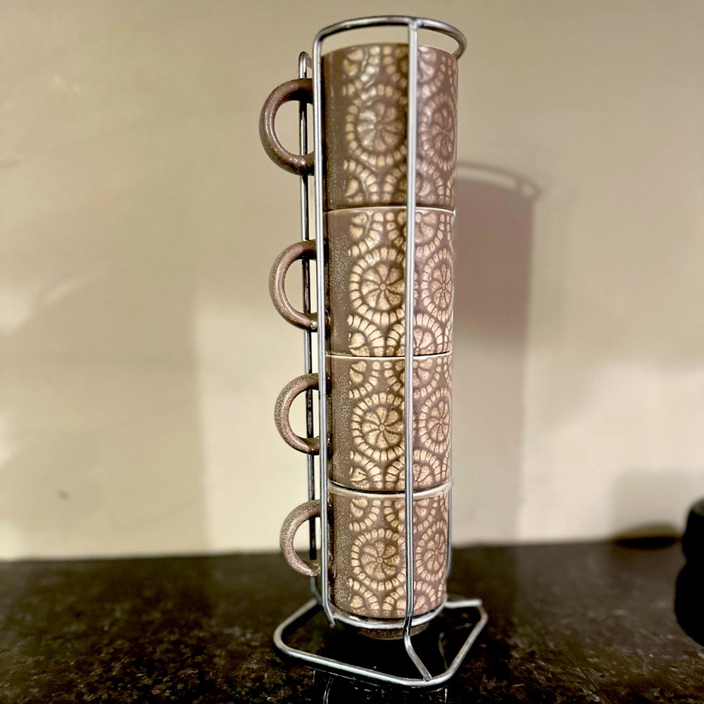 Brand new set of boho espresso cups